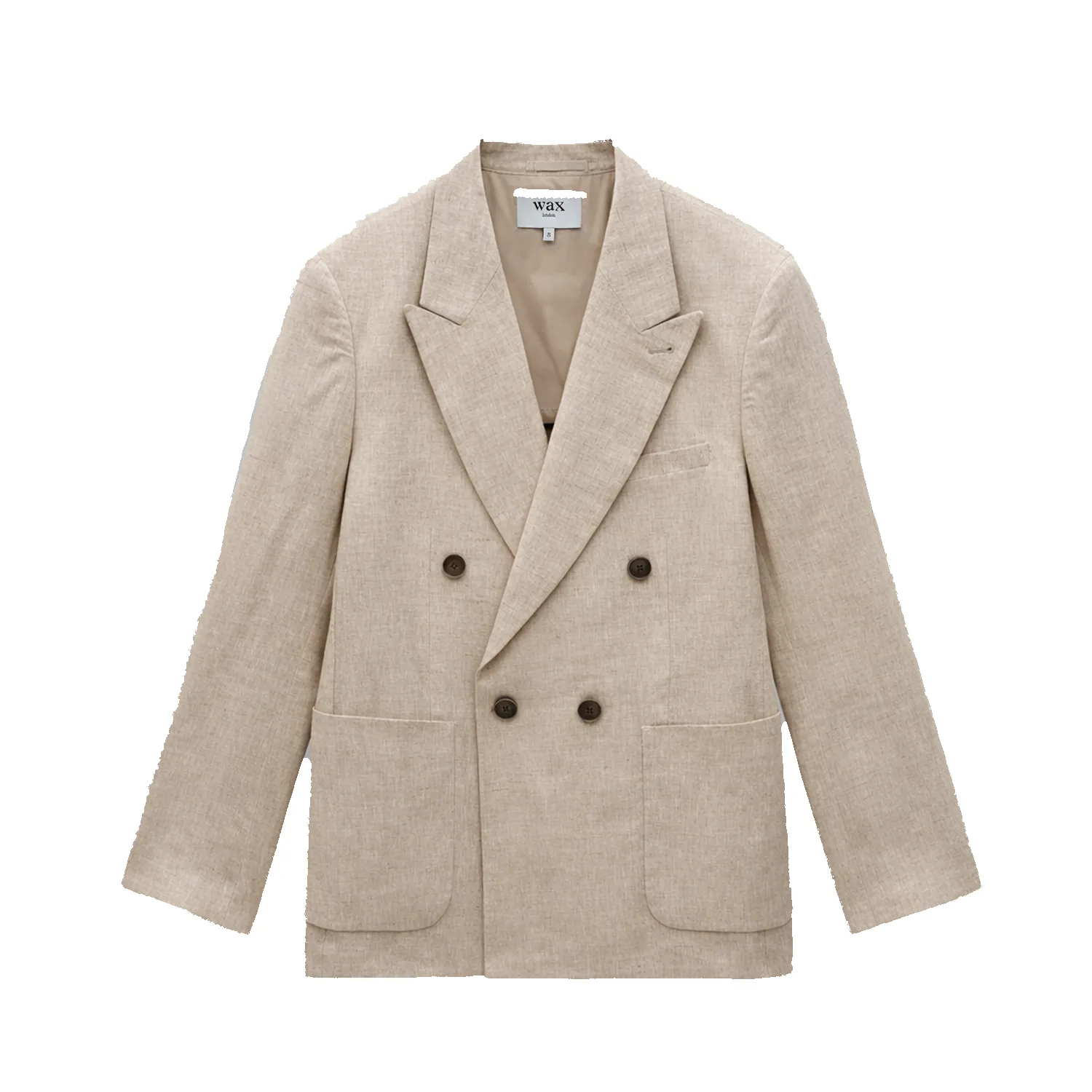 Vigo Linen Blazer - Natural Linen sold by Stomping Ground