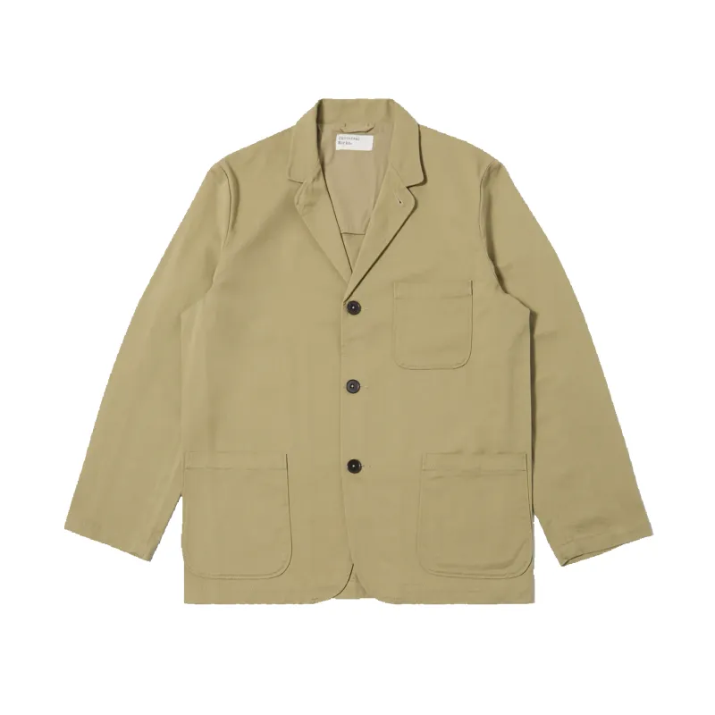 Twill Three Button Jacket - Sand made by Universal Works