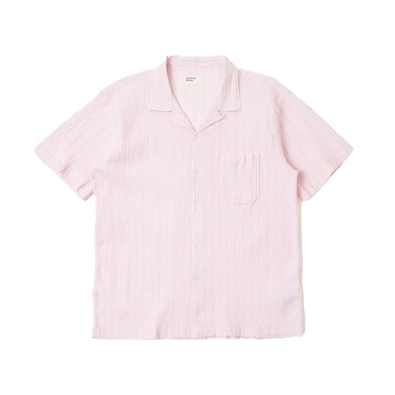 Lily Stripe Road Shirt - Pink made by Universal Works
