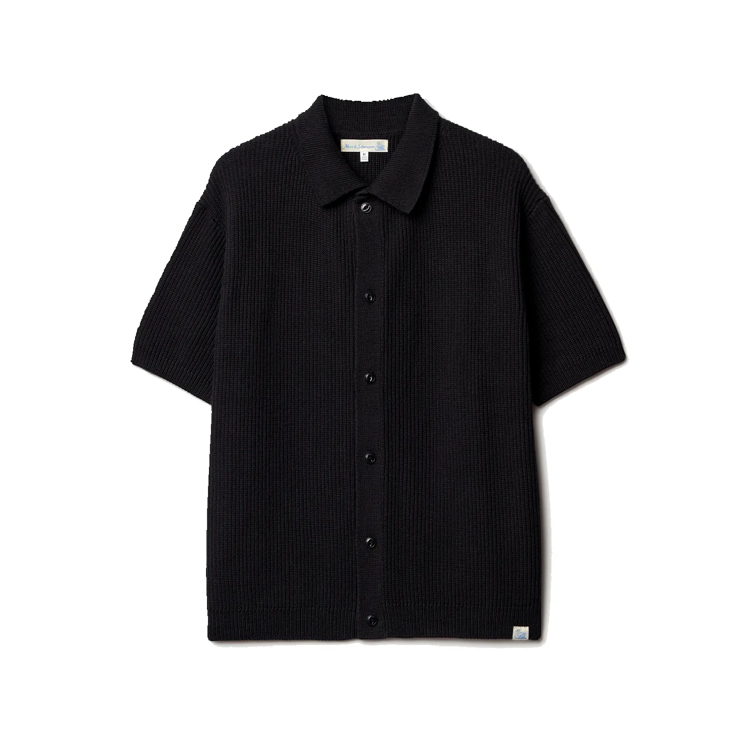 Ribbed Cotton Short Sleeve Shirt - Black sold by Stomping Ground