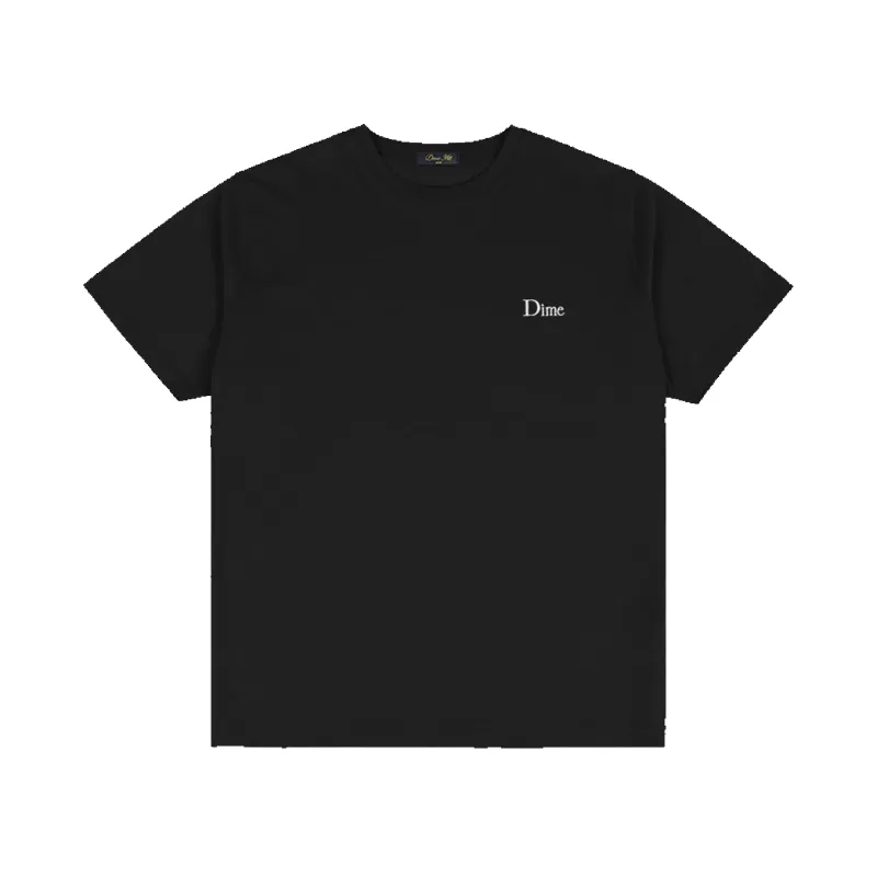 Classic Small Logo SS T-Shirt - Black made by Dime