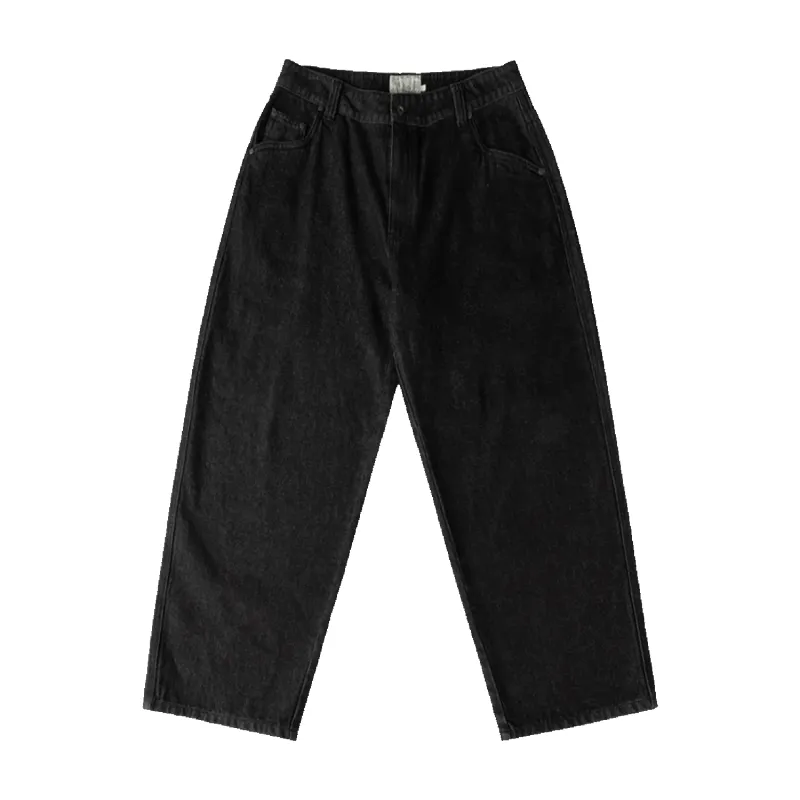 Baggy Denim Pants - Black Washed made by Dime