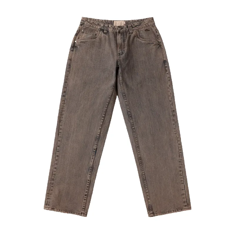 Relaxed Denim Pants - Premium Brown made by Dime