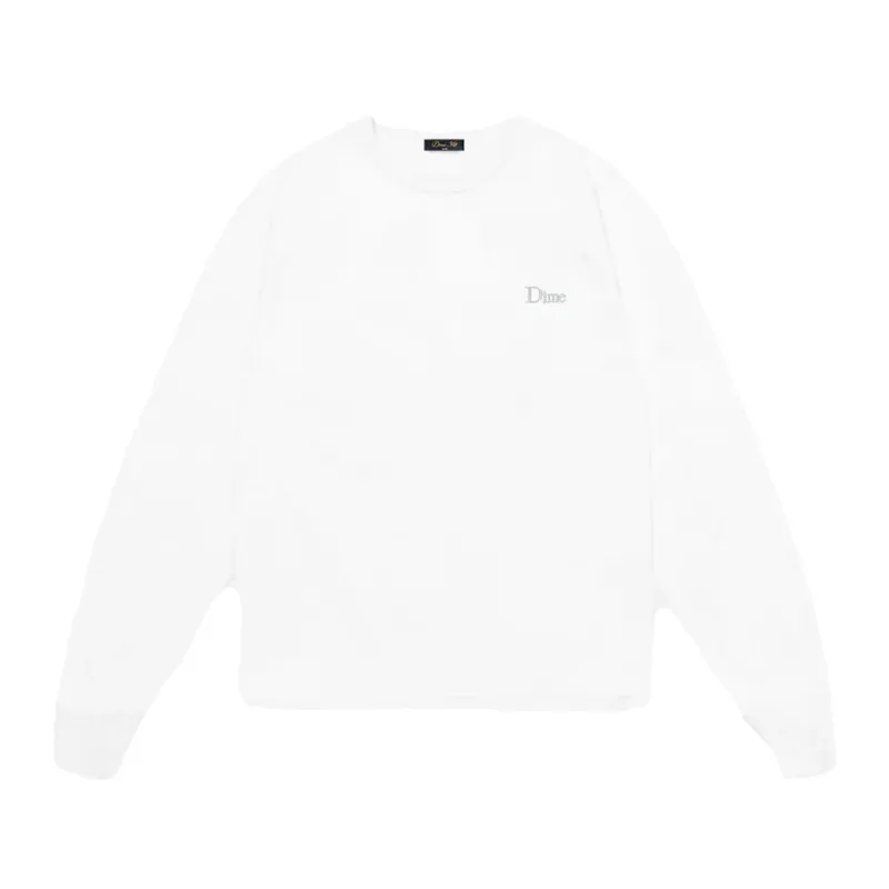 Classic Small Logo LS T-Shirt - White made by Dime