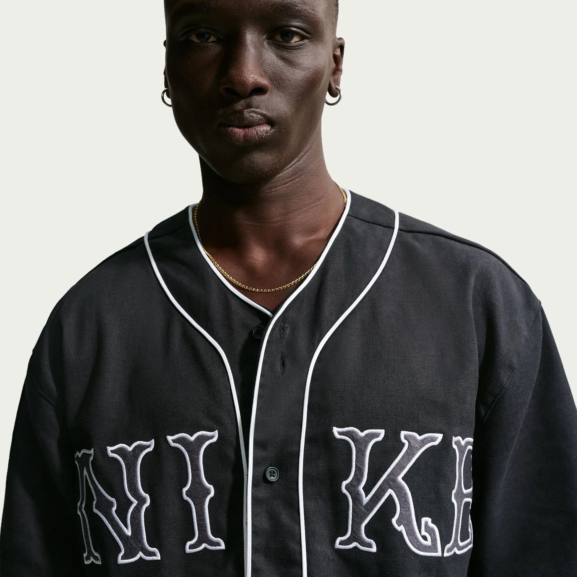 Nike Short-Sleeve Vintage Sport Top - Black / Black / White sold by Stomping Ground product image thumbnail 2