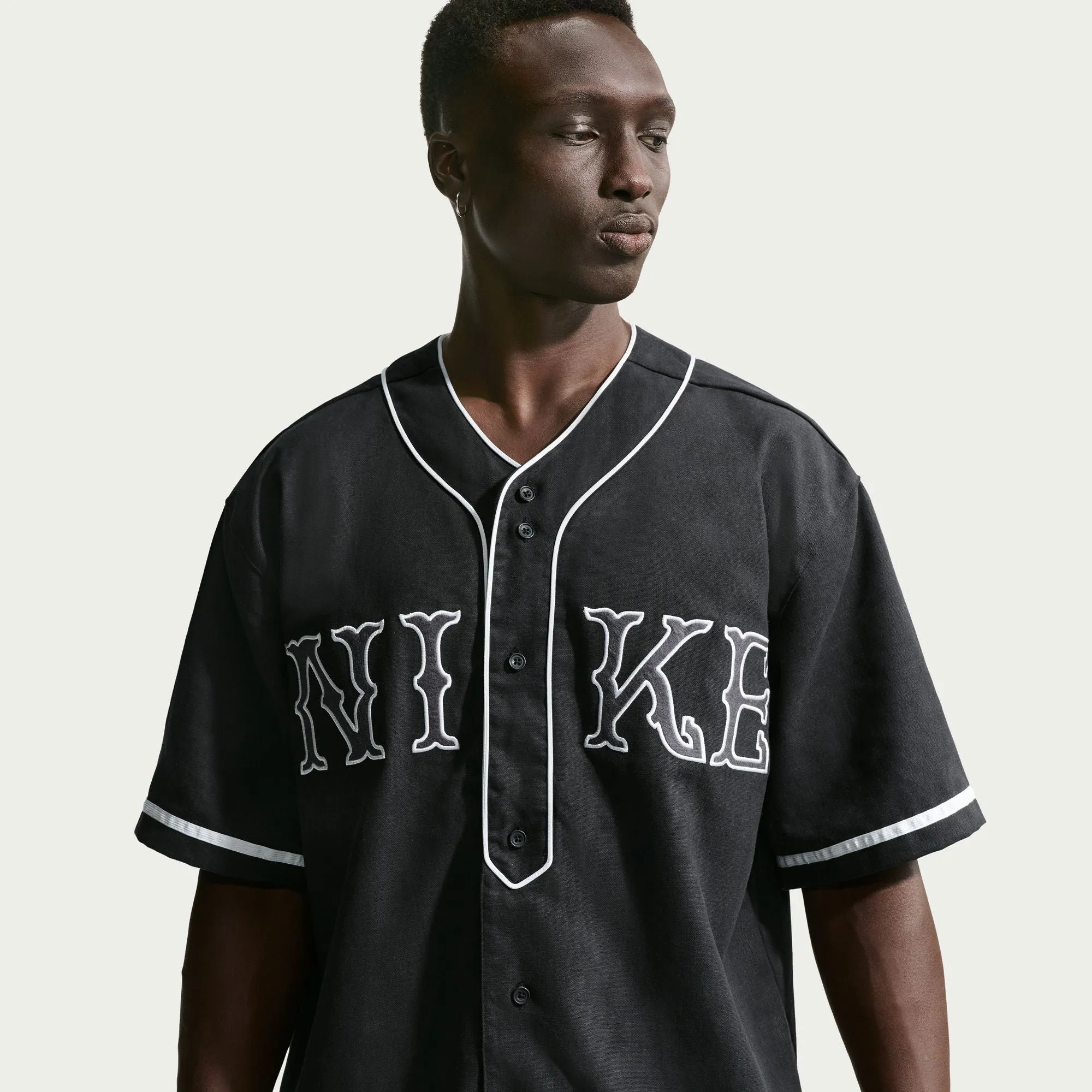 Nike Short-Sleeve Vintage Sport Top - Black / Black / White sold by Stomping Ground product image thumbnail 3