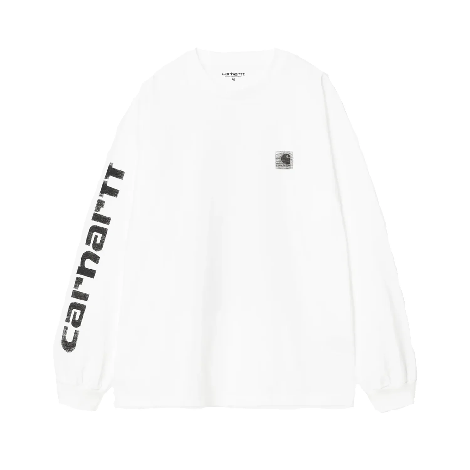 L/S Archive Script T-Shirt - White sold by Stomping Ground