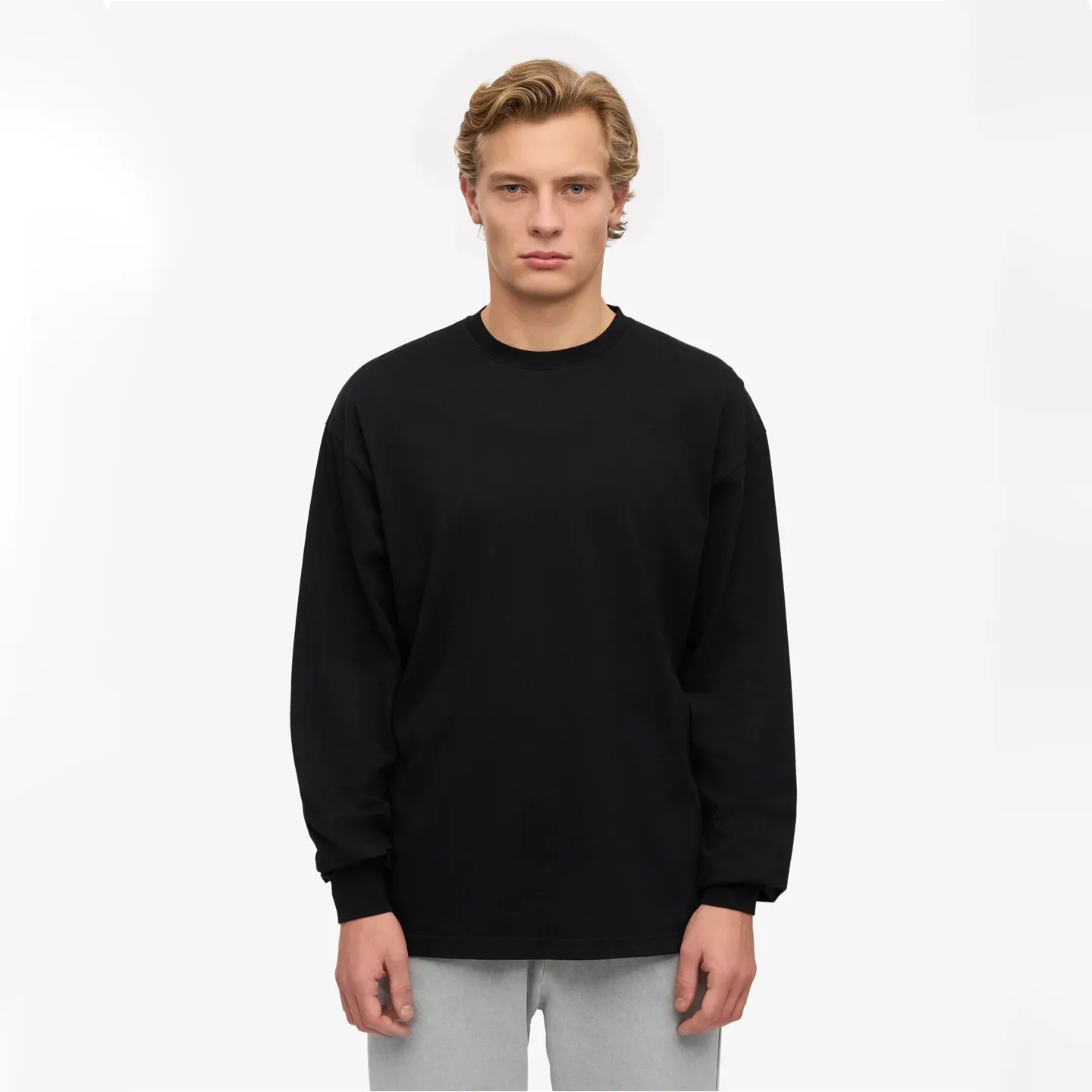 Oversized L/S Tee - Deep Black sold by Stomping Ground product image thumbnail 3