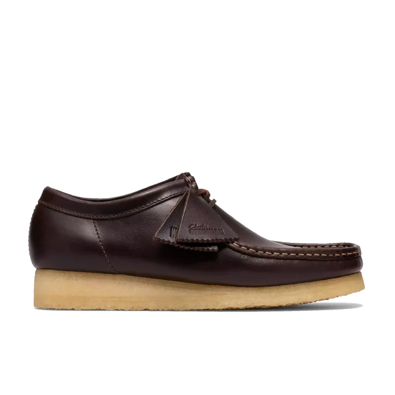 Wallabee - Dark Brown Leather made by Clarks