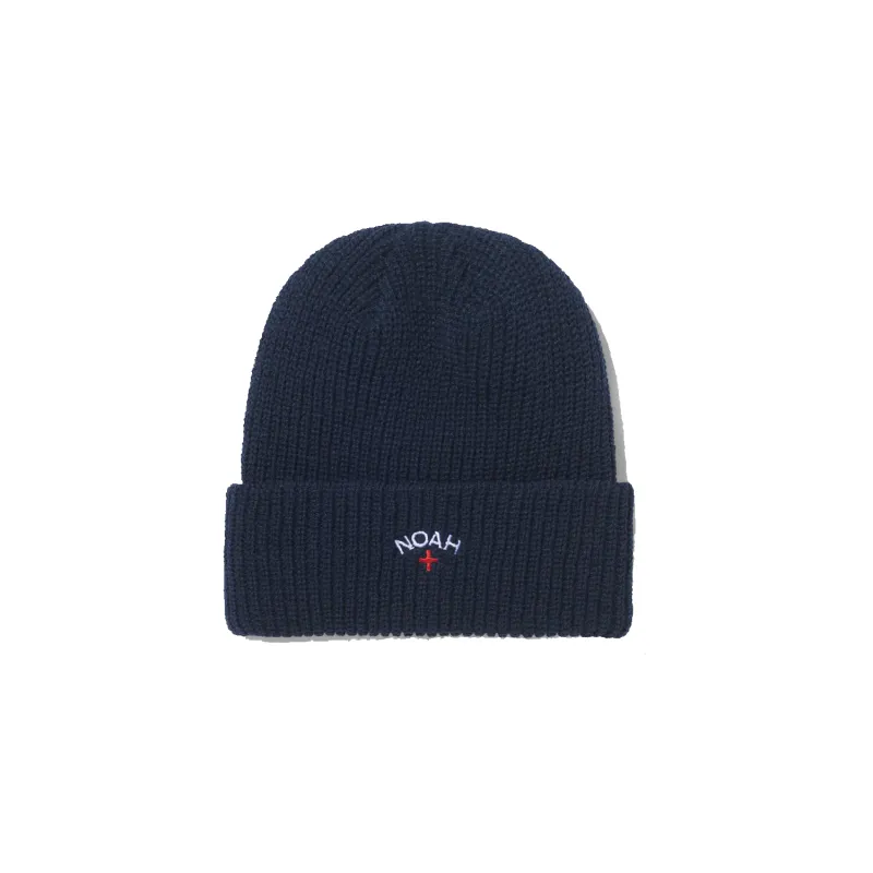 Core Logo Beanie - Navy made by Noah NYC