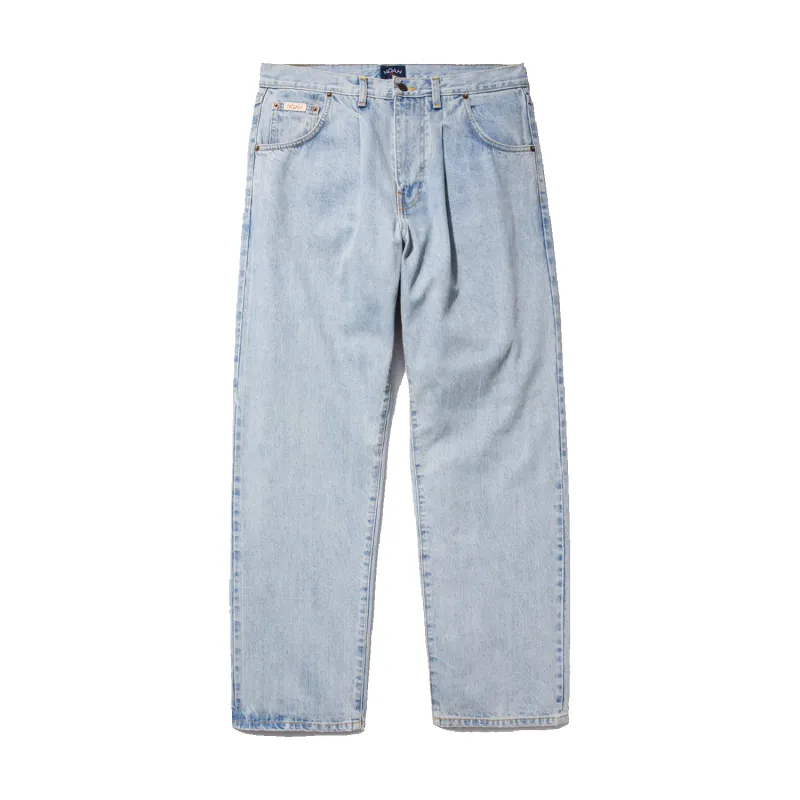 Pleated Jean - Light Wash made by Noah NYC