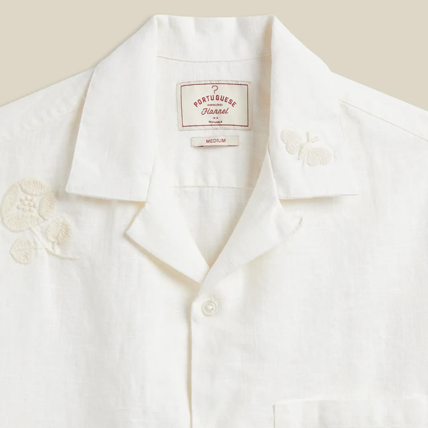 Embroidery Nature Rami - Ecru sold by Stomping Ground product image thumbnail 3