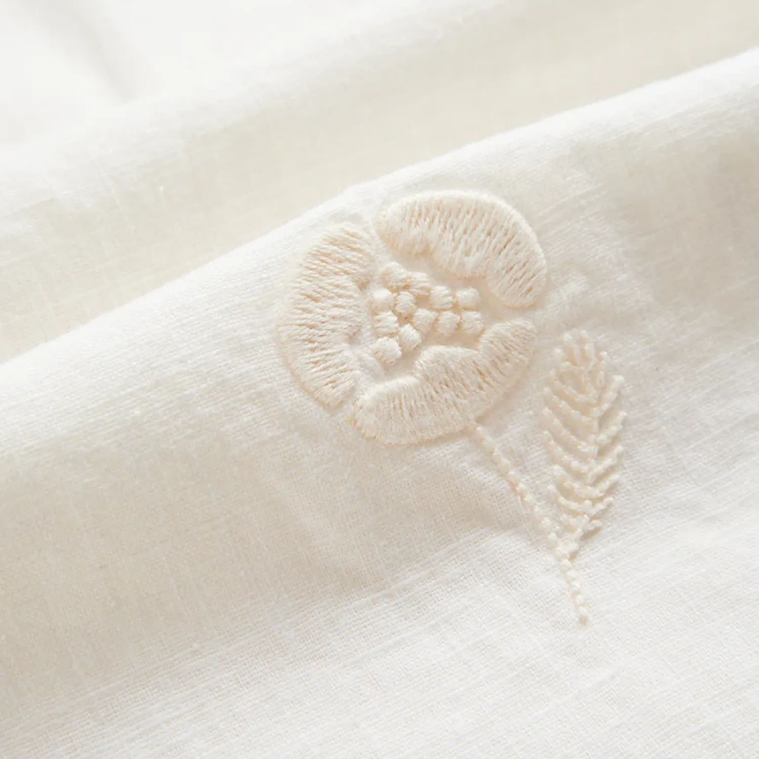 Embroidery Nature Rami - Ecru sold by Stomping Ground product image thumbnail 2