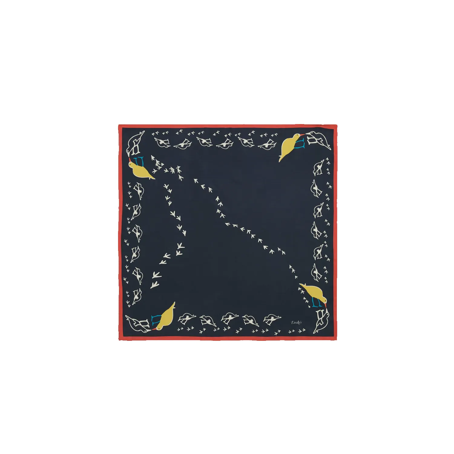 Oyster Catcher Print Bandana - Navy sold by Stomping Ground