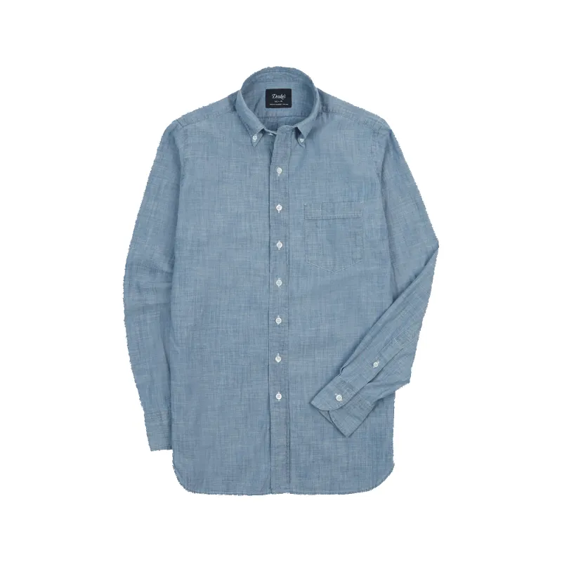 Button Down Shirt - Chambray made by Drakes