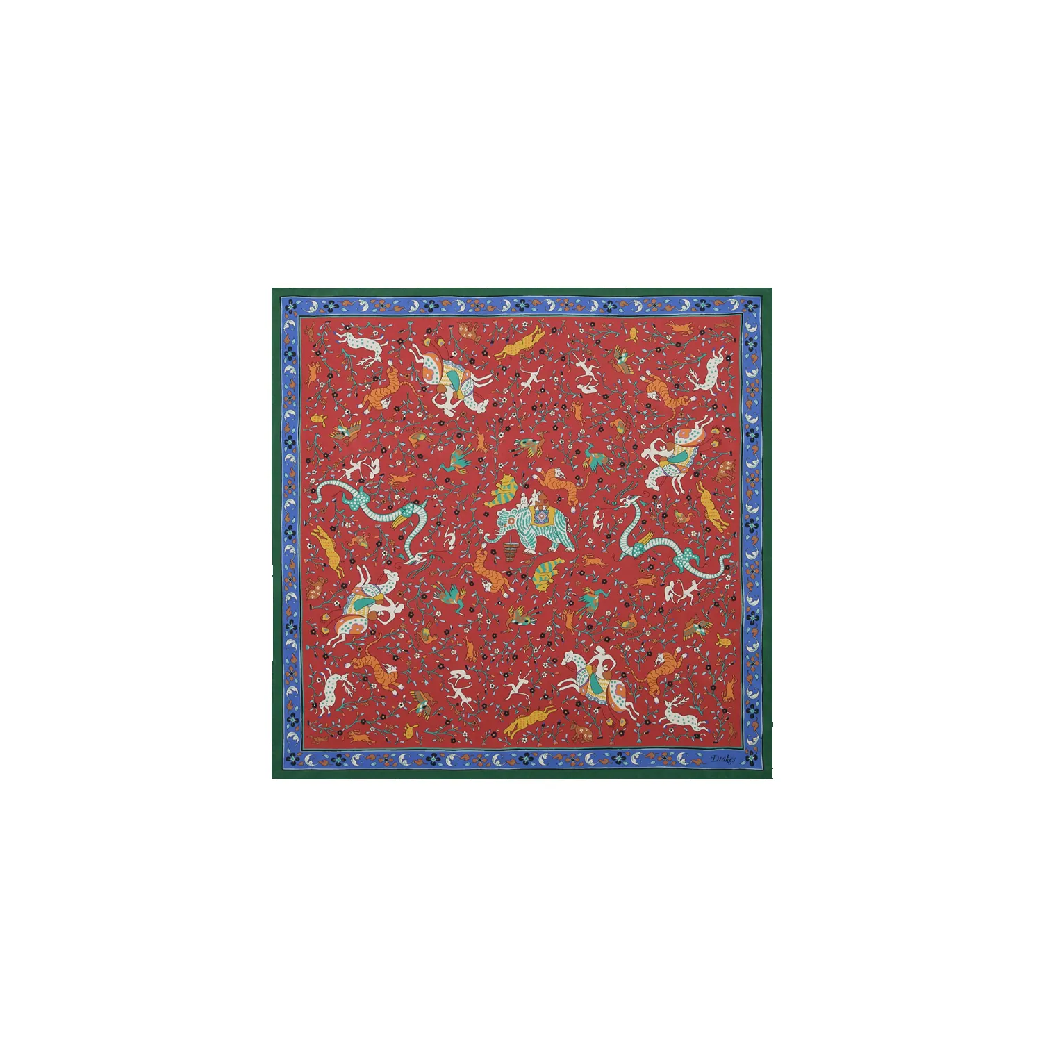 Animals And Flowers Print Bandana - Red sold by Stomping Ground