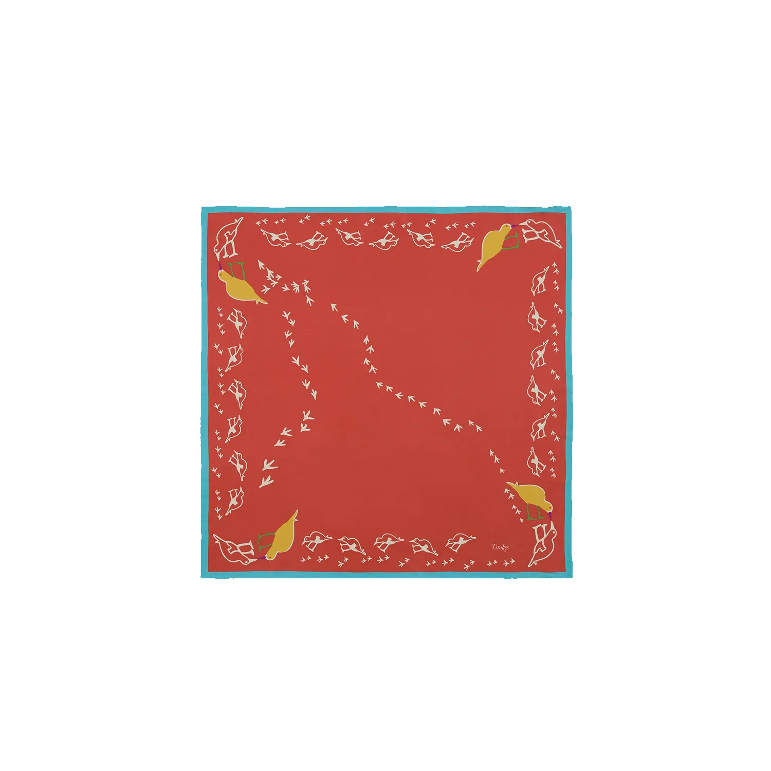 Oyster Catcher Print Bandana - Red sold by Stomping Ground