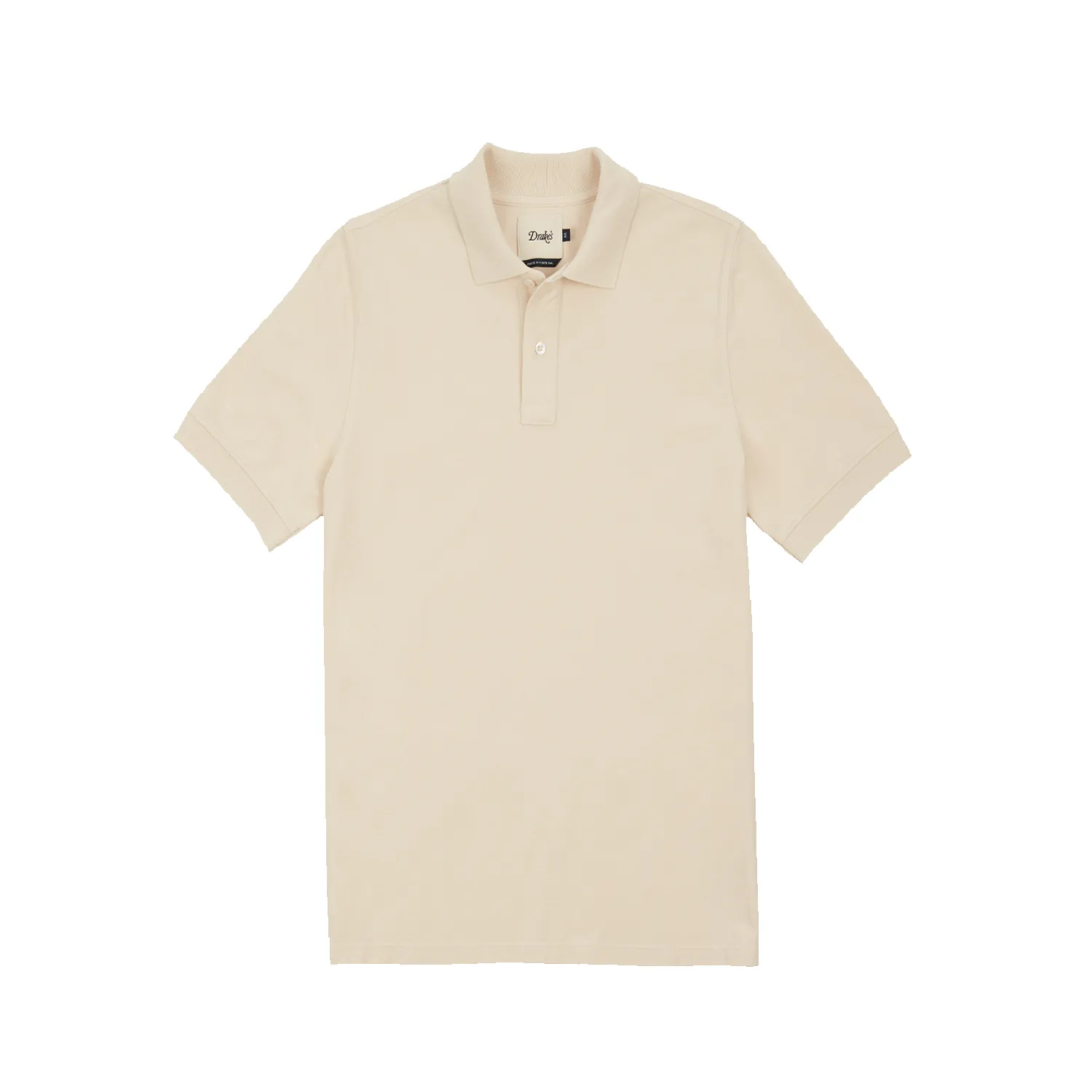 Washed Pique Polo - White sold by Stomping Ground