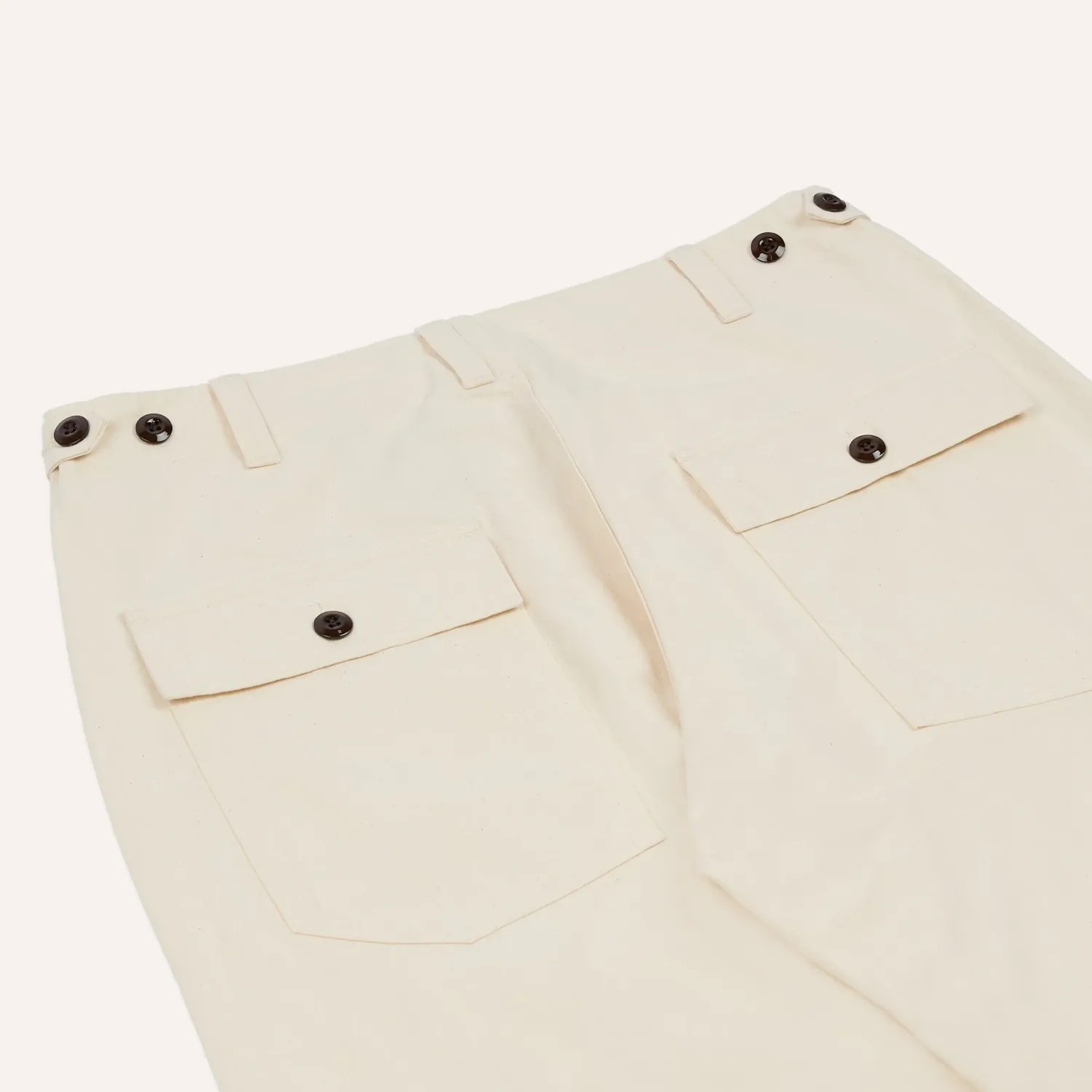 Twill Fatigue Trouser - Ecru sold by Stomping Ground product image thumbnail 3