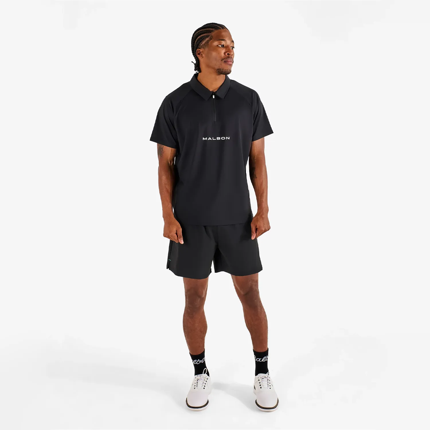 Performance Raglan Zip Polo - Black sold by Stomping Ground product image thumbnail 3