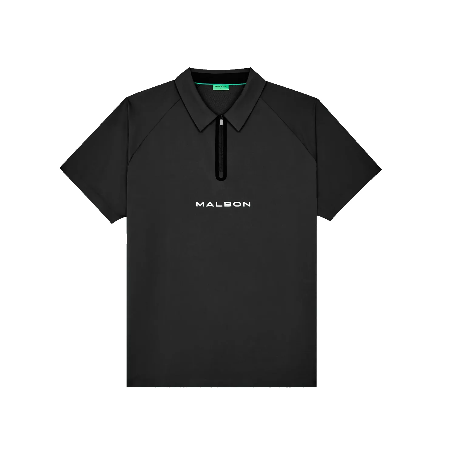 Performance Raglan Zip Polo - Black sold by Stomping Ground