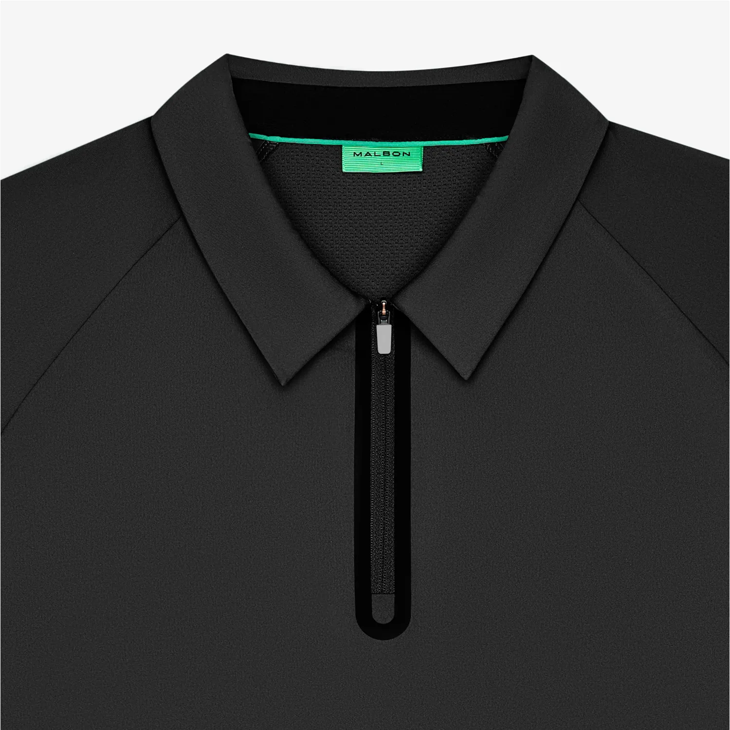 Performance Raglan Zip Polo - Black sold by Stomping Ground product image thumbnail 2