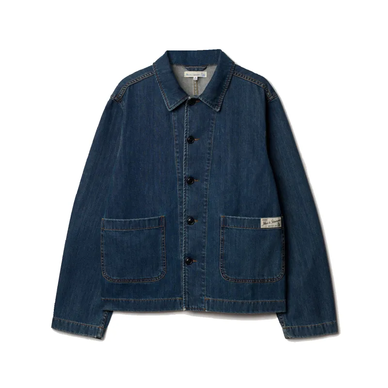 Cropped Worker Denim Jacket - Denim made by Merz B. Schwanen