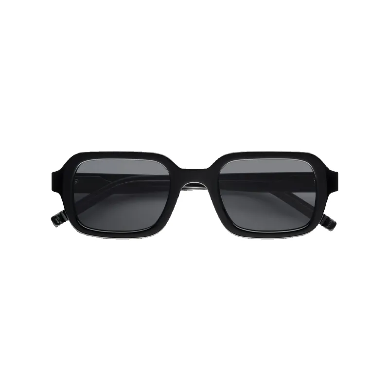 Cascade - Black Acetate / Black Lenses made by Akila