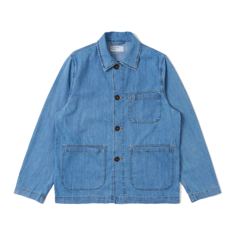 Field Jacket - 8 Oz Slub Denim Washed Denim made by Universal Works