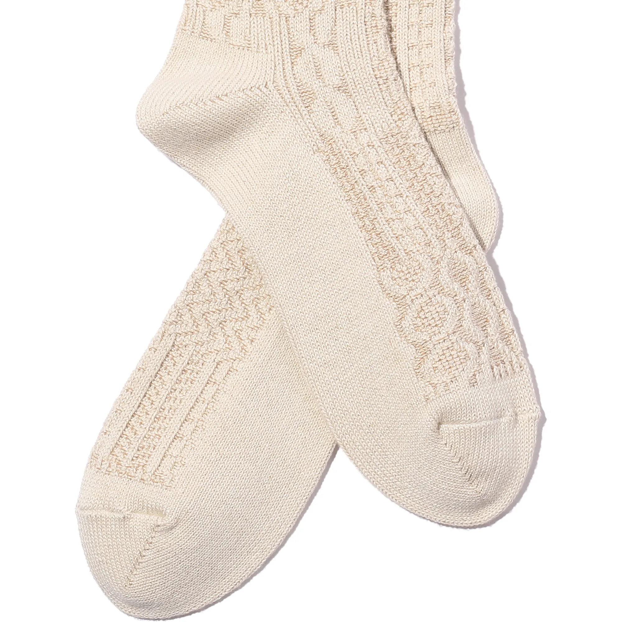 Patchwork Like Socks - Ivory sold by Stomping Ground product image thumbnail 2
