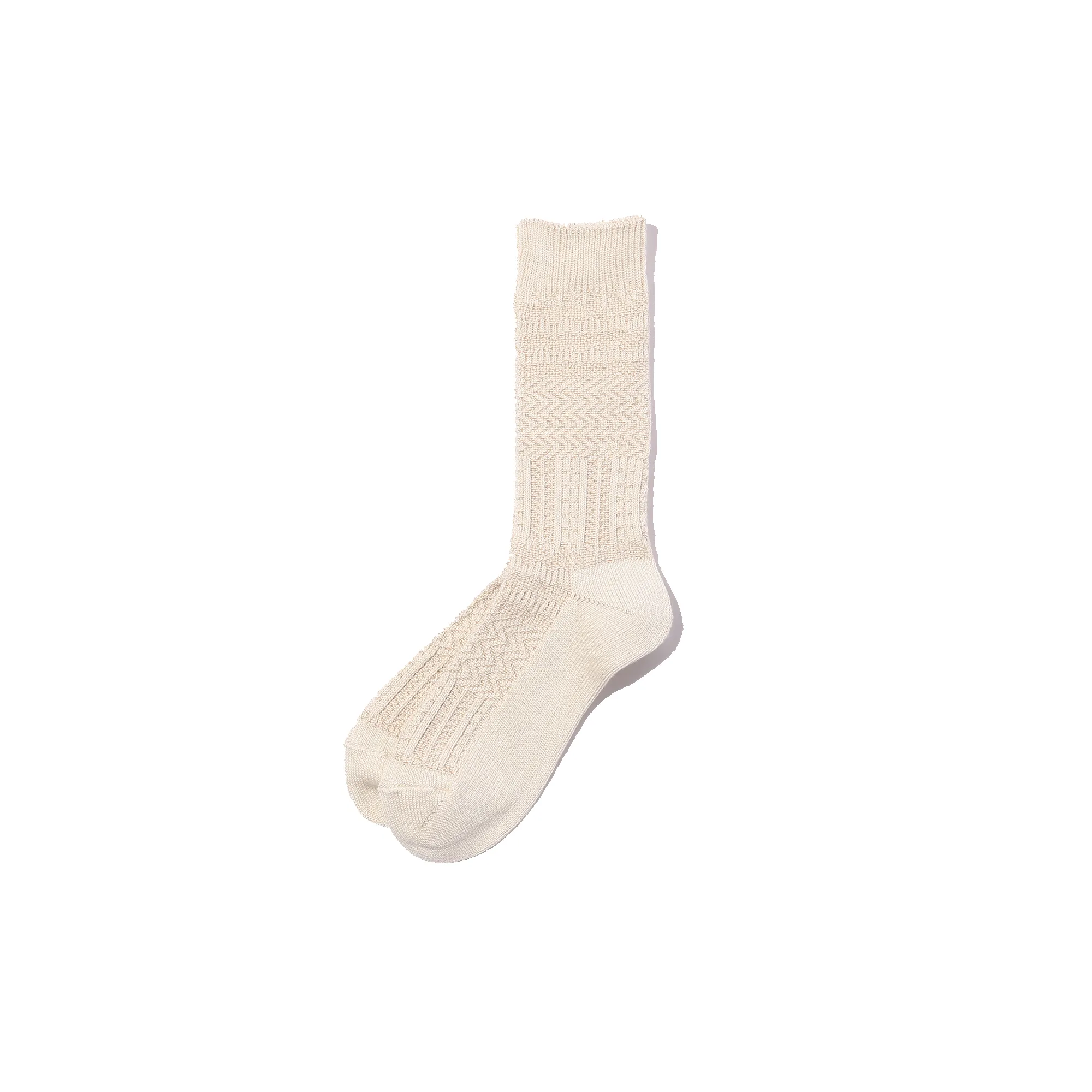 Patchwork Like Socks - Ivory sold by Stomping Ground