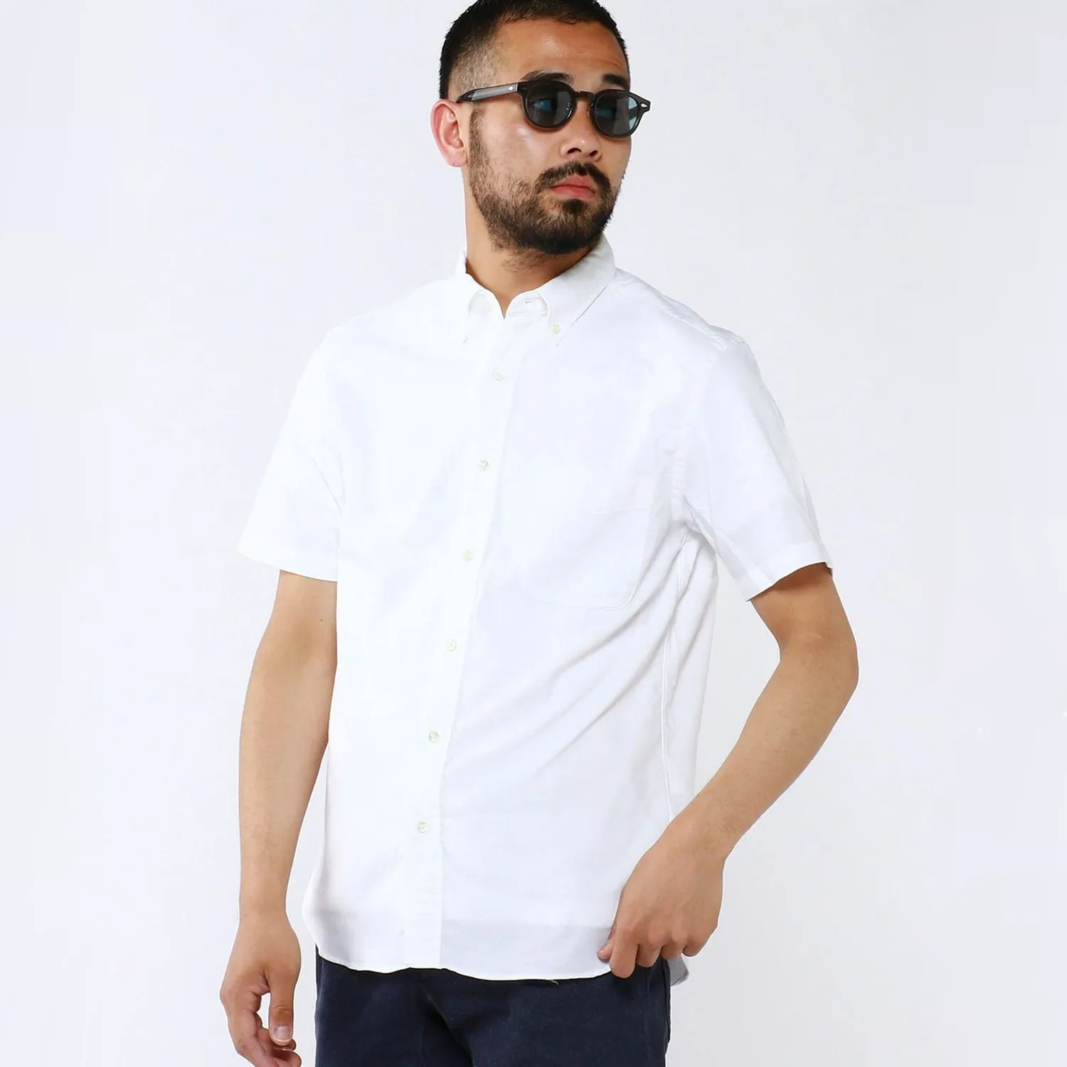 S/S B.D. Oxford Coolmax Shirt- White sold by Stomping Ground product image thumbnail 3