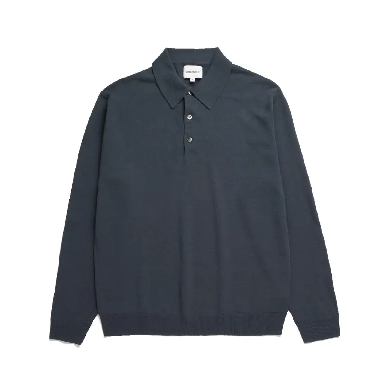 Gudme Cotton Paper Polo - Graphite made by Norse Projects