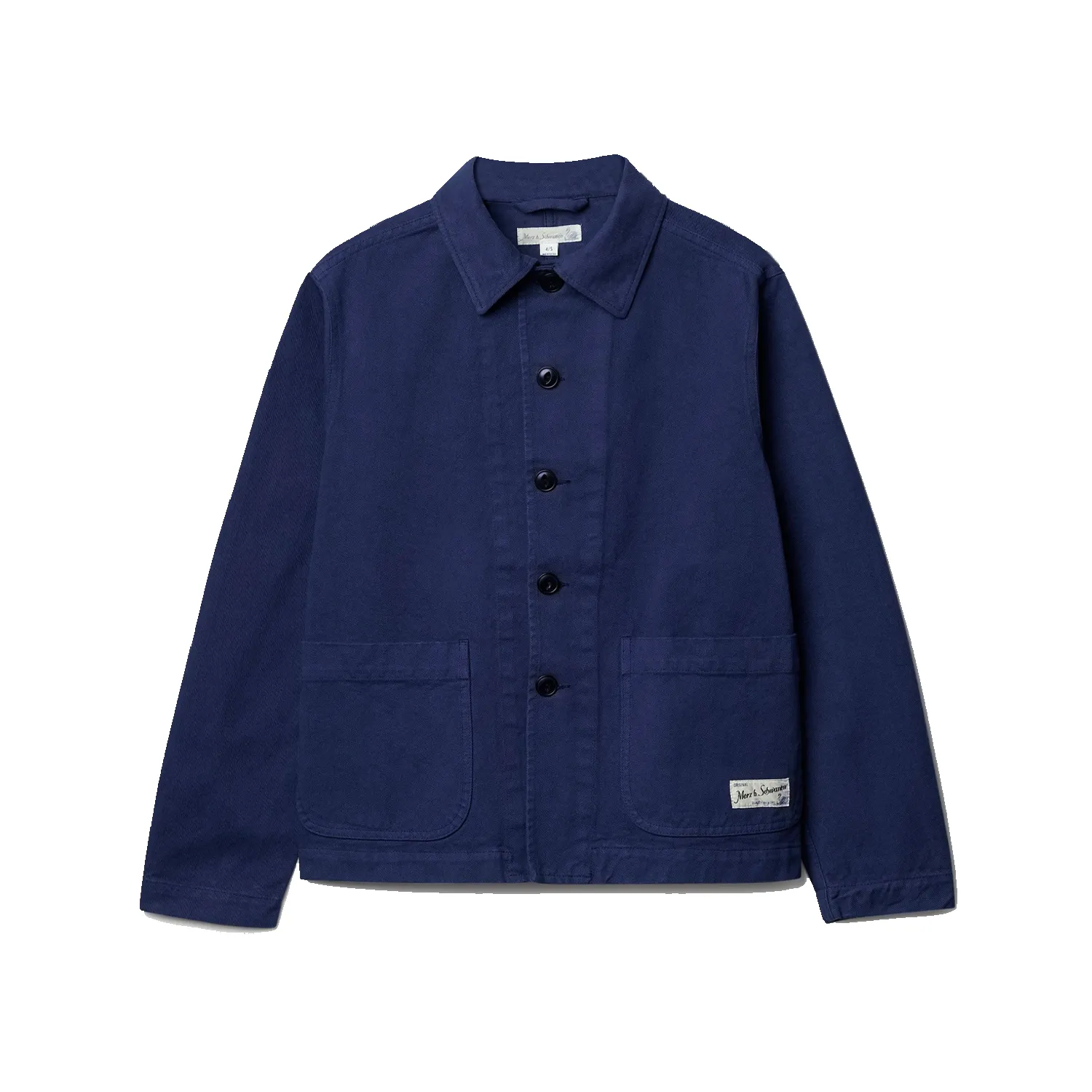 Cropped Worker Twill Jacket - Blue sold by Stomping Ground