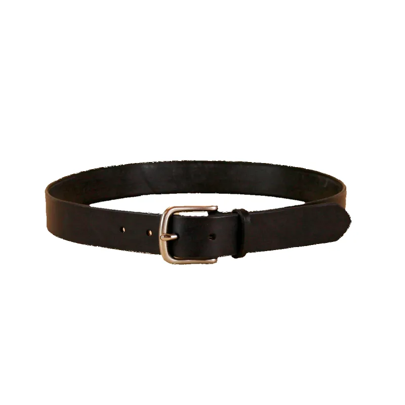 Standard Belt - Black / Silver Buckle made by Maximum Henry