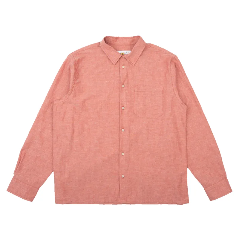 True Shirt - Selvedge Chambray - Red made by Naked & Famous Denim