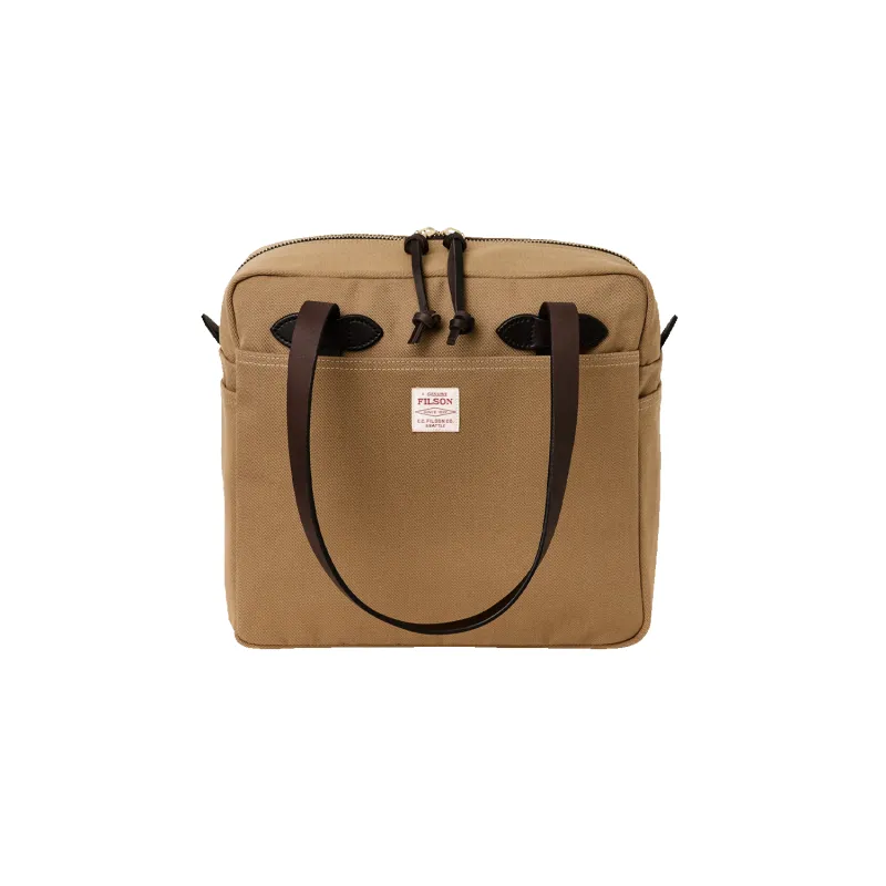 Tote Bag with Zipper - Tan made by Filson