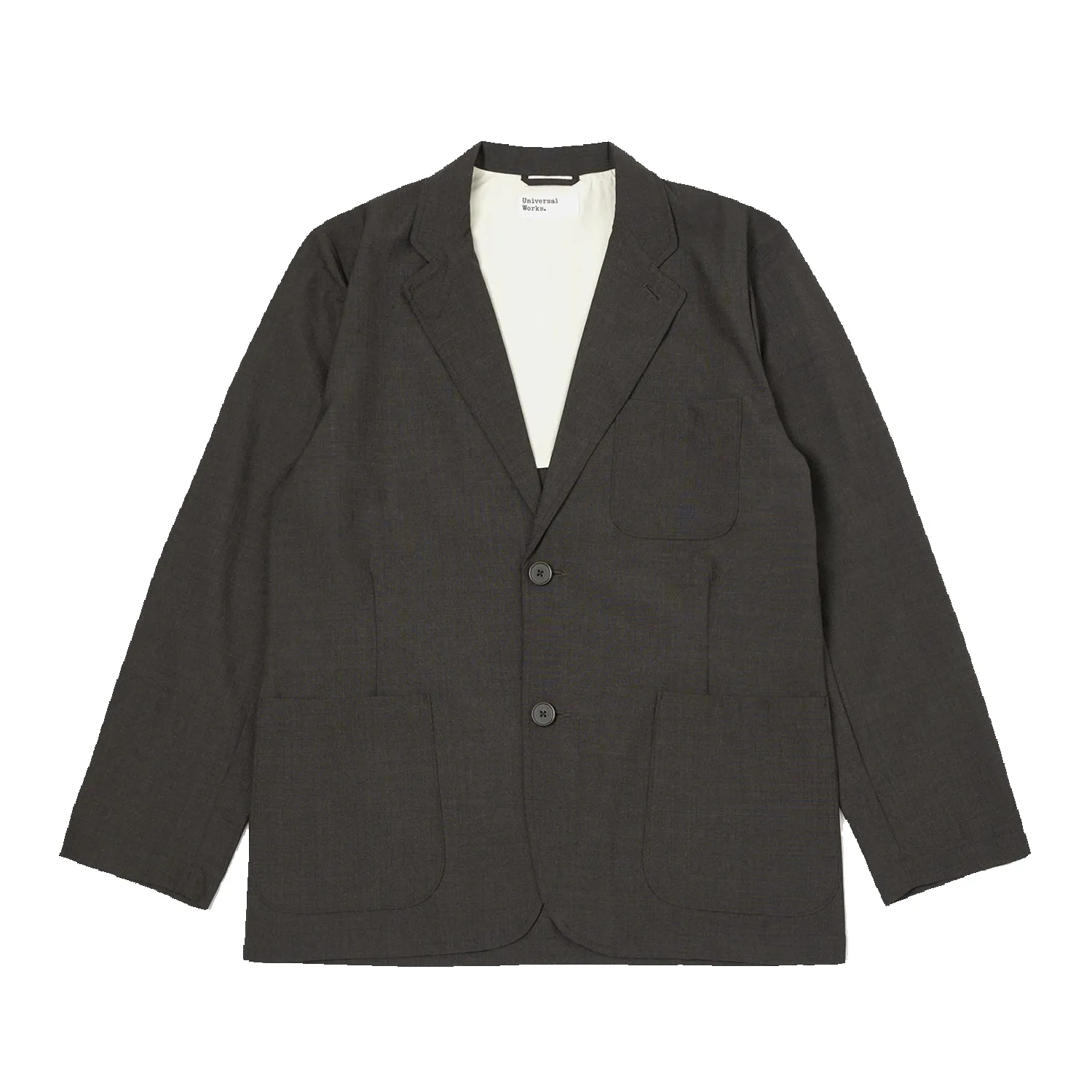 Two Button Jacket - Tropical Suiting - Brown sold by Stomping Ground
