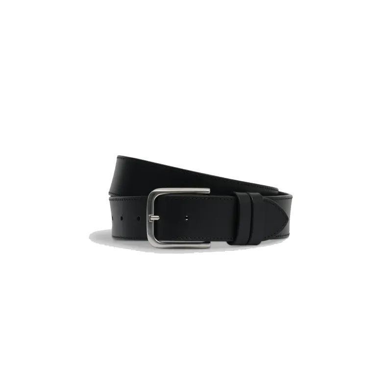 Paton - Black Leather Belt made by Wax London