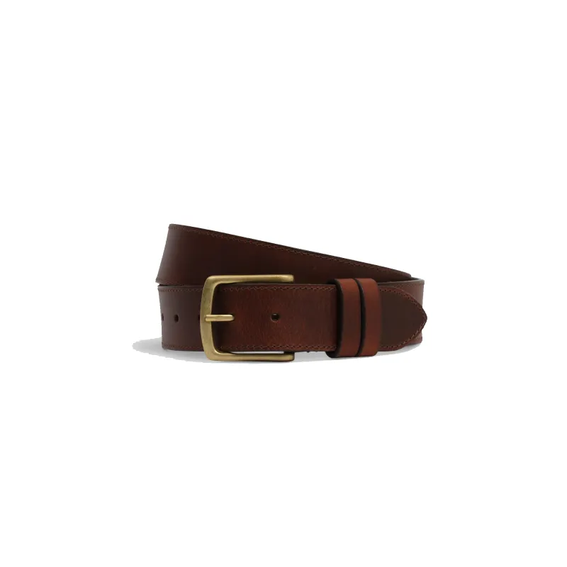 Paton - Brown Leather Belt made by Wax London