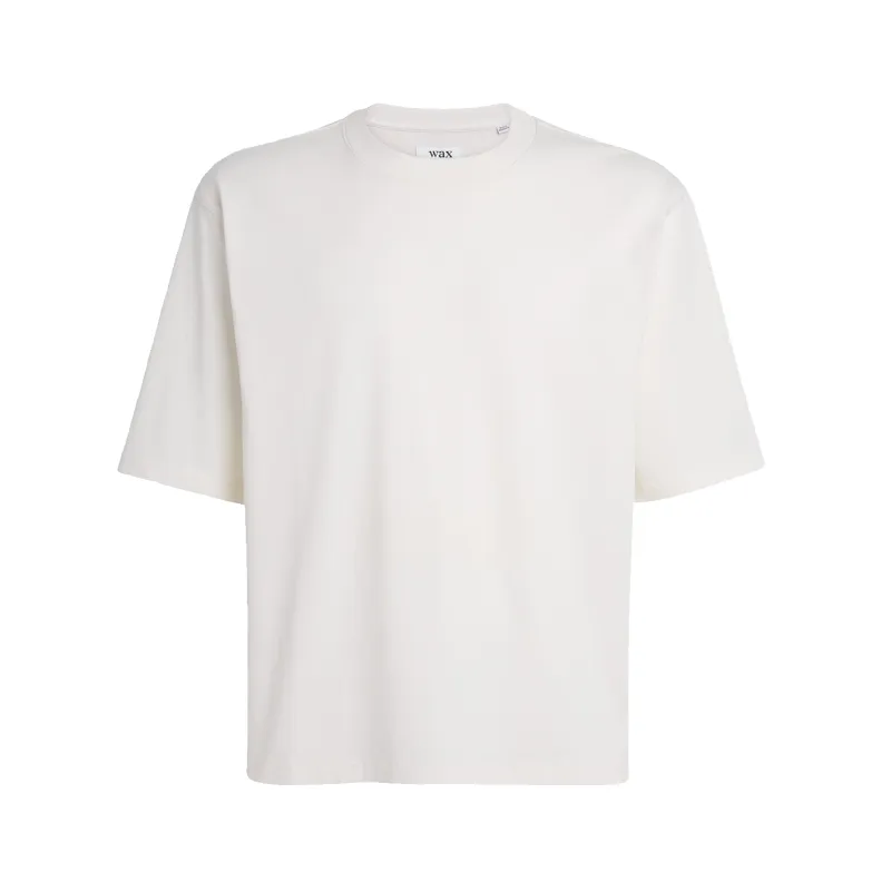 Mark Crop SS Tee - Compact Cotton - Off White made by Wax London