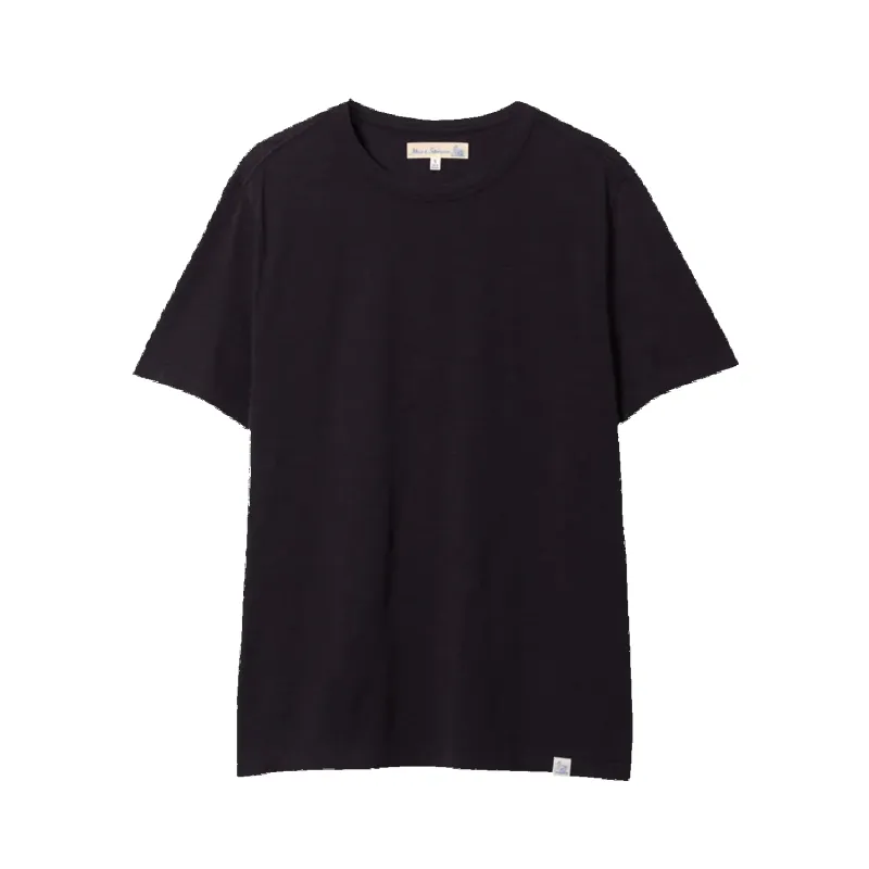 Slub Pima Cotton T-Shirt - Deep Black made by Merz B. Schwanen