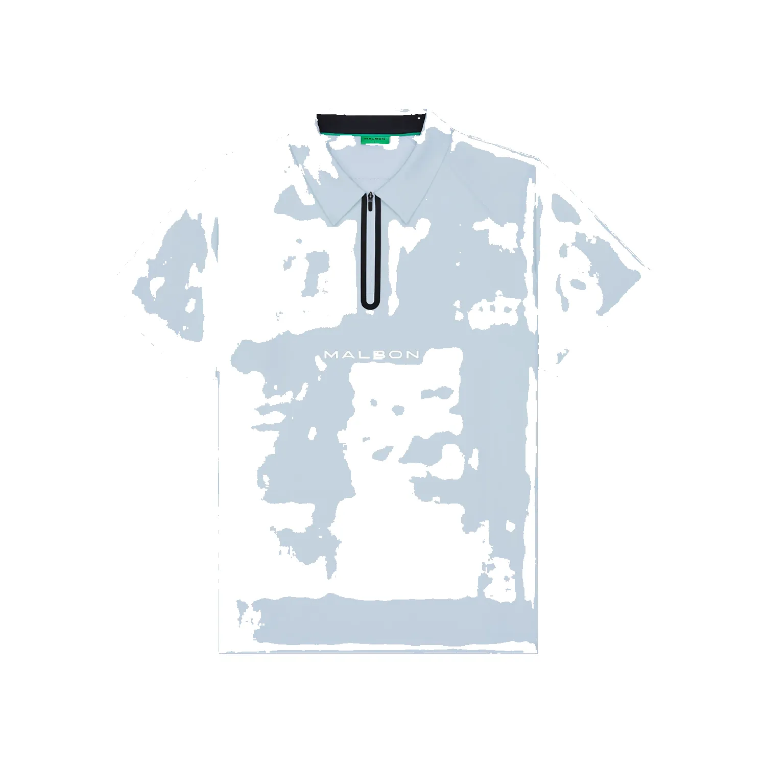 Performance Raglan Zip Polo - Subdued Blue sold by Stomping Ground