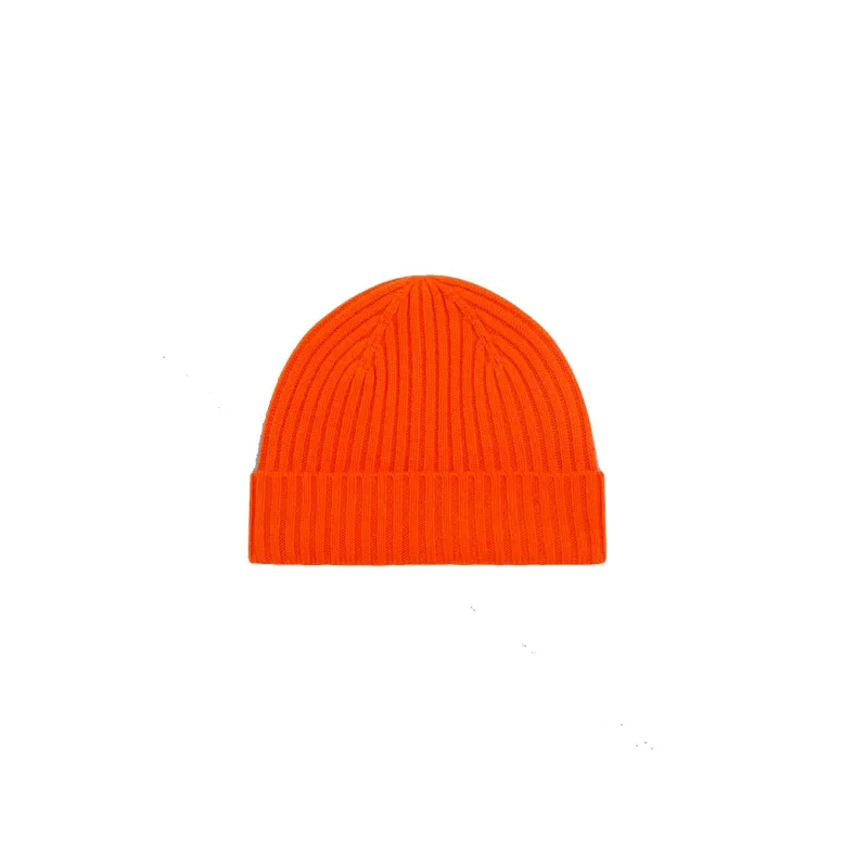 Lambswool Knit Beanie - Orange made by Wax London
