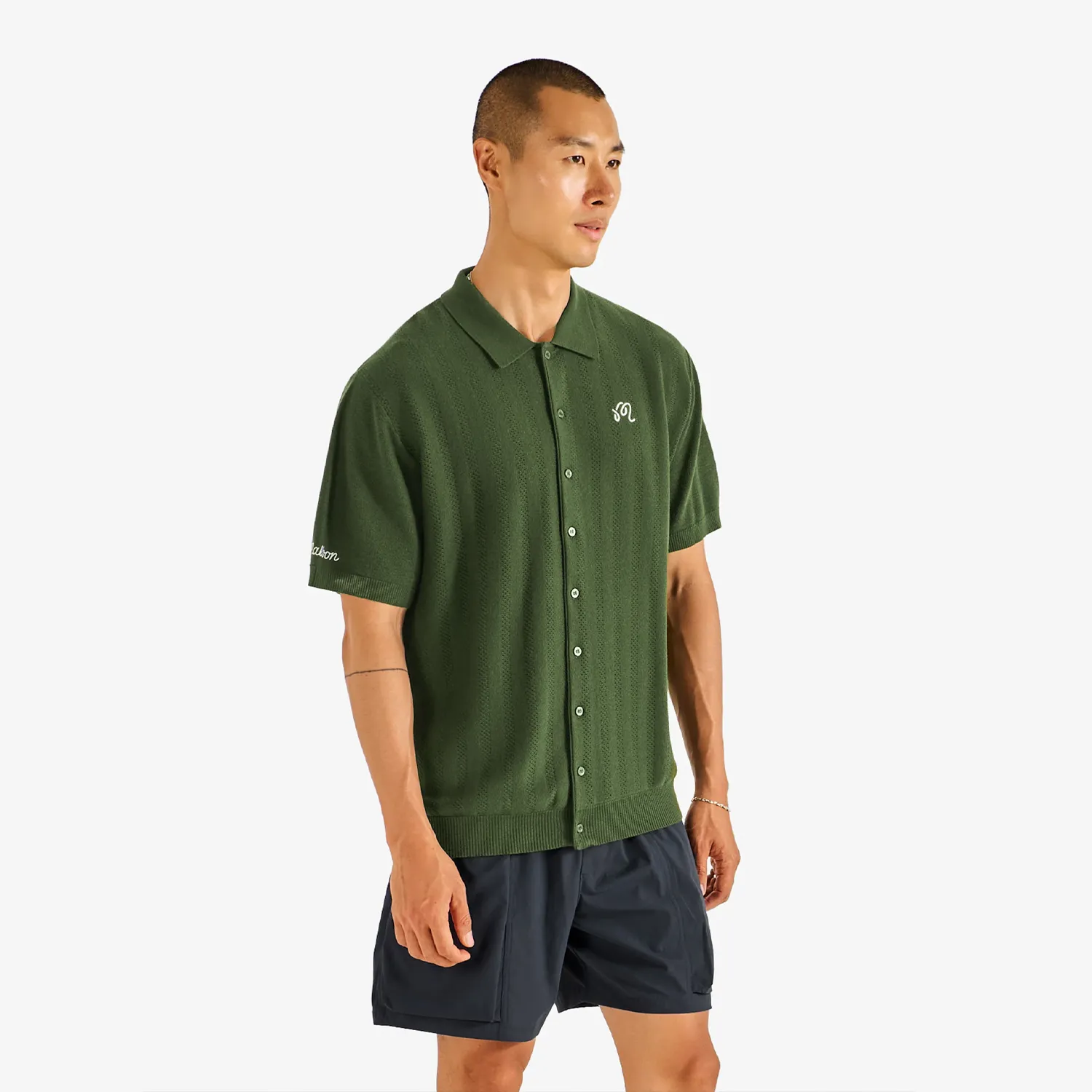 Crosscut Polo - Rifle Green sold by Stomping Ground product image thumbnail 3