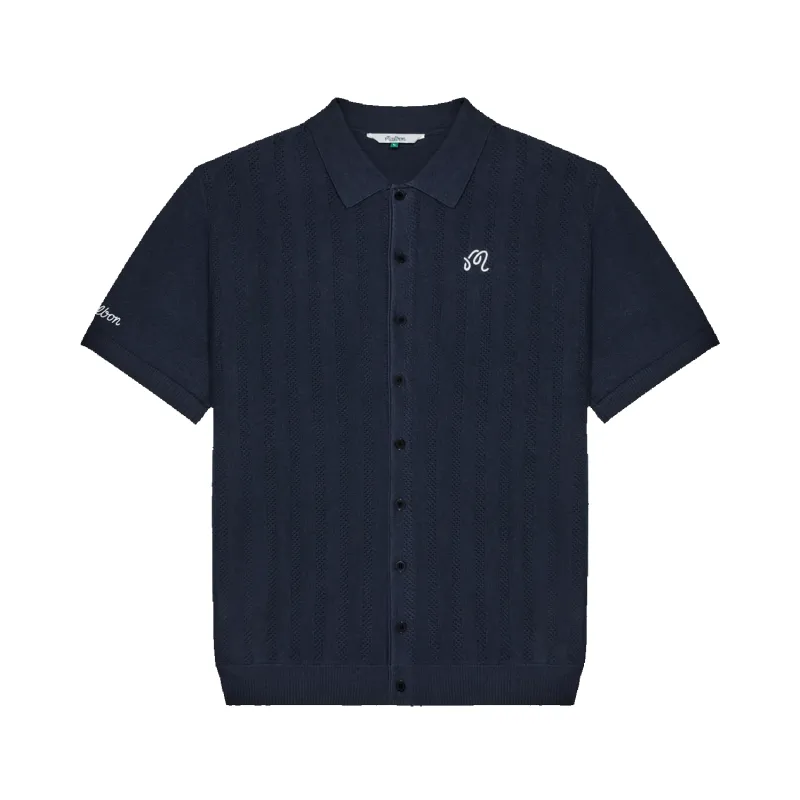 Crosscut Polo - Blueberry made by Malbon