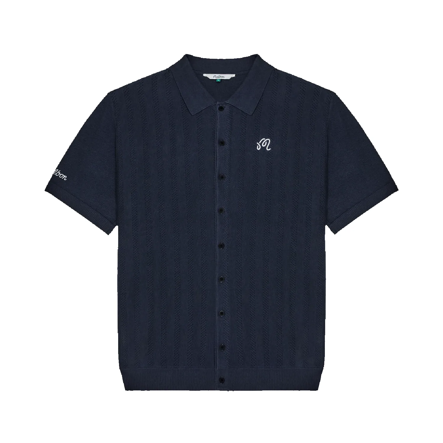 Crosscut Polo - Blueberry sold by Stomping Ground