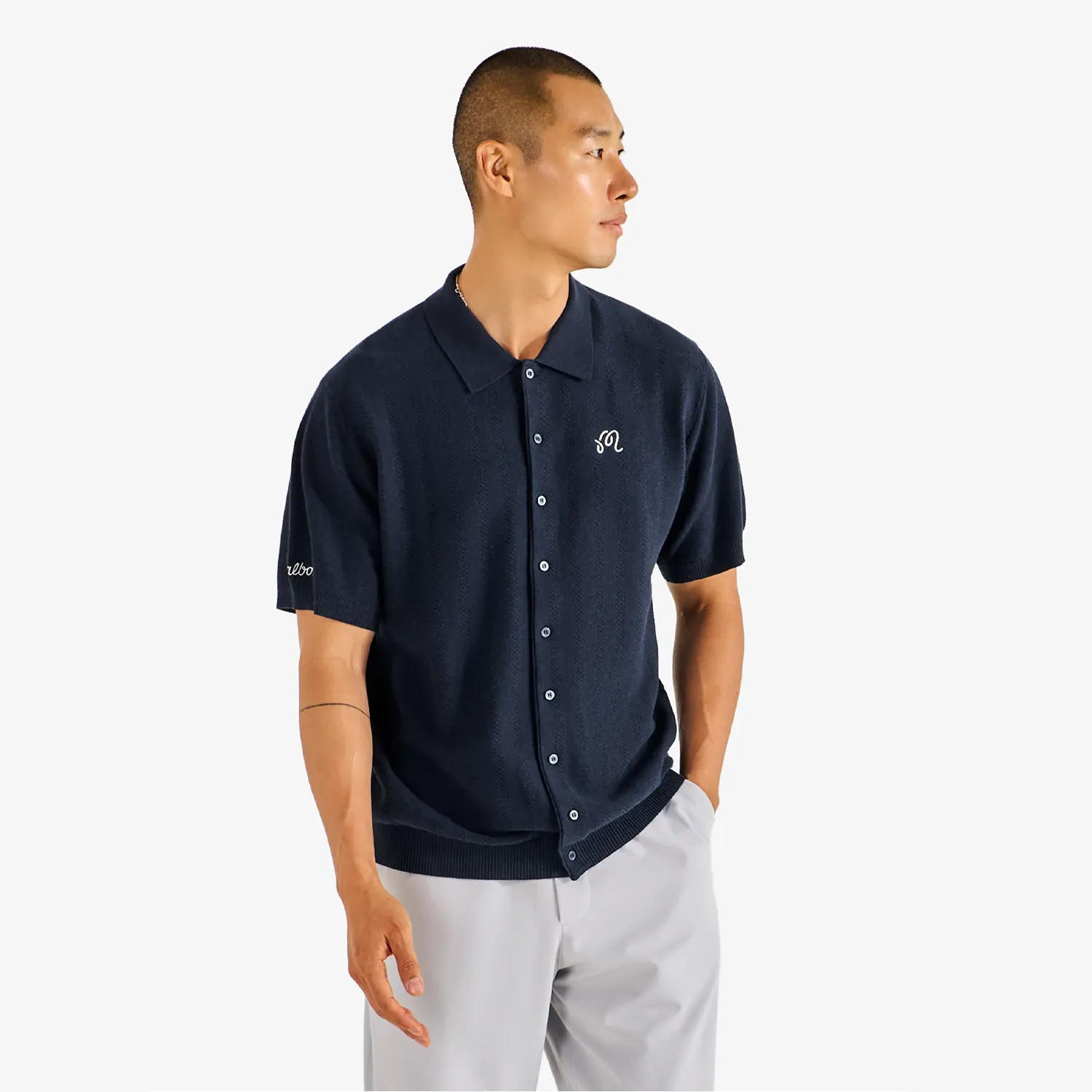 Crosscut Polo - Blueberry sold by Stomping Ground product image thumbnail 3