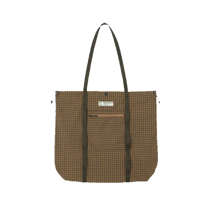 Utility Tote Bag - Brown Check made by Gramicci