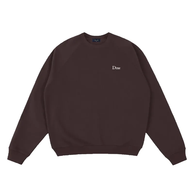 Classic Small Logo Crewneck - Dark Brown made by Dime